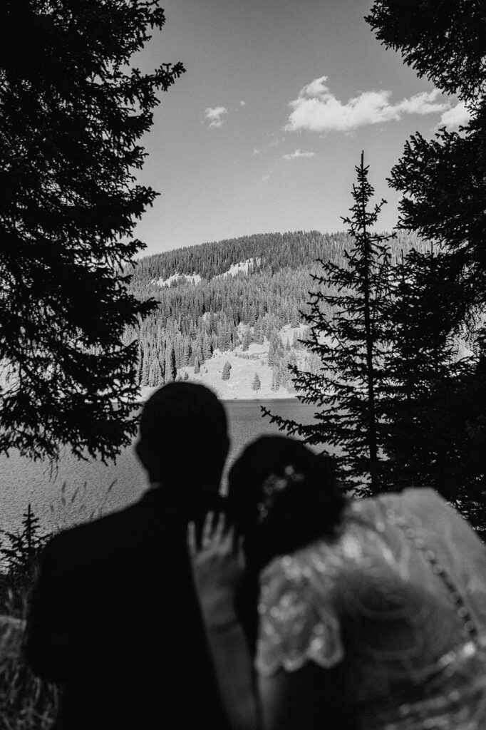 couple at their adventurous elopement 
