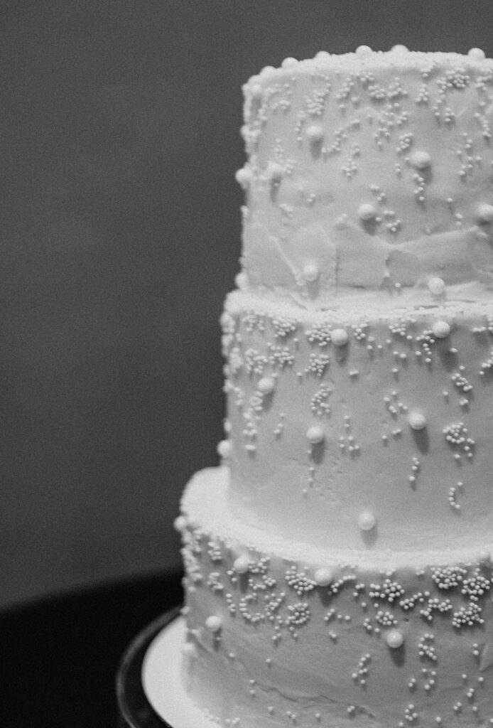 elegant wedding day cake 