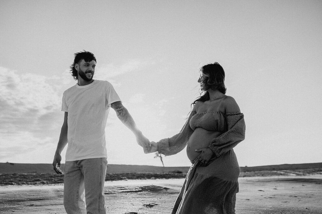 Beautiful Beach Maternity Session at Washington Oaks Garden State Park, FL