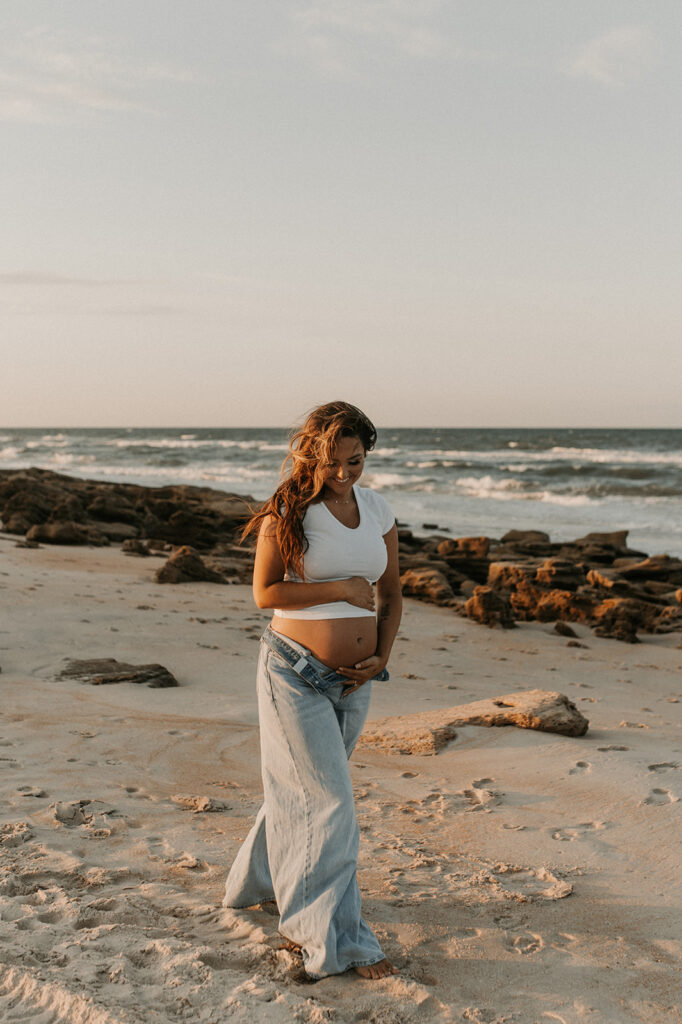 casual maternity session