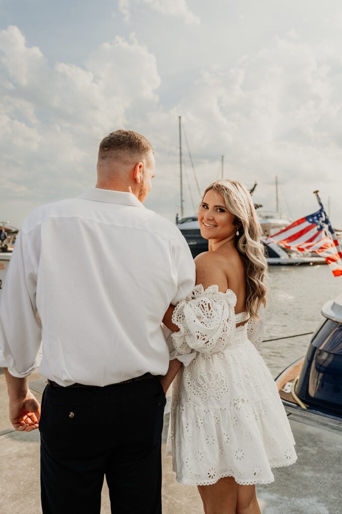 cute couple at their Romantic Beach Engagement Session in St. Augustine, FL