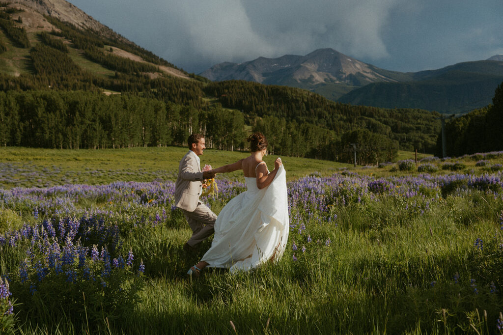 couple at their perfect micro wedding venue