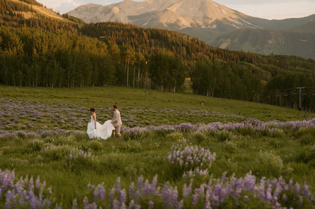 couple at Their Perfect Micro Wedding Venue in colorado