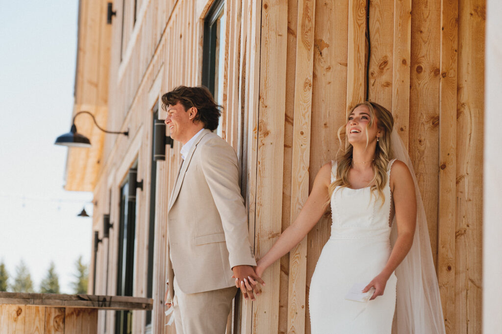 happy couple at their dream wedding 