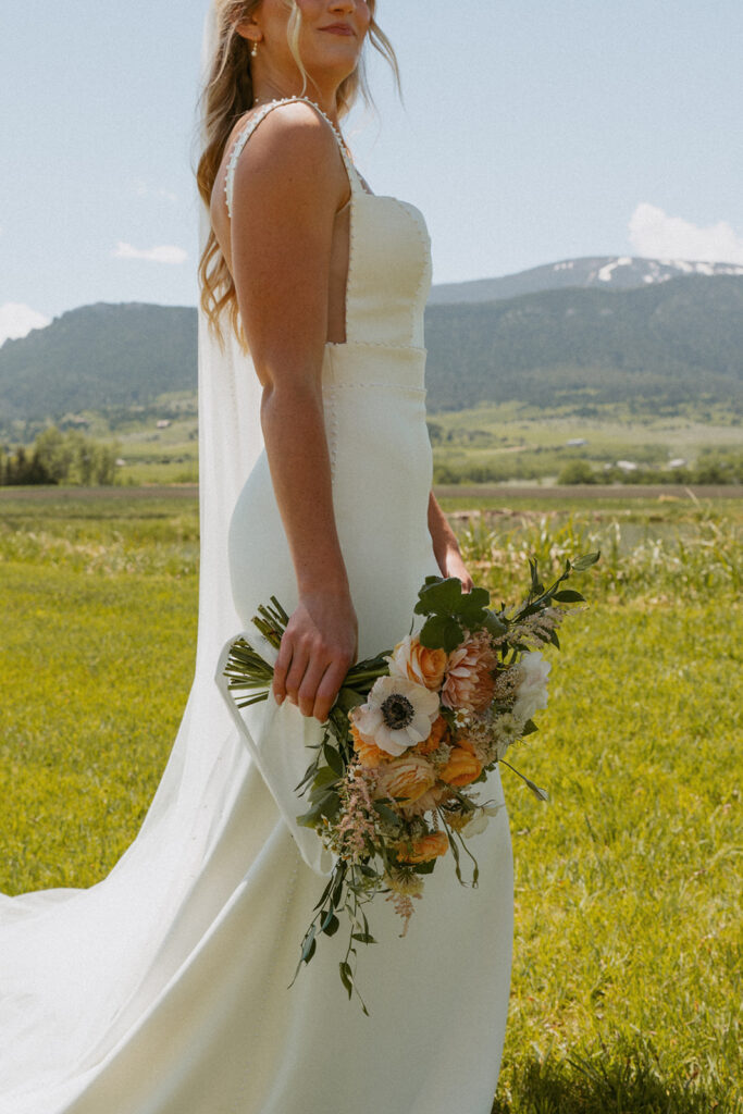 colorful wedding bouquet 