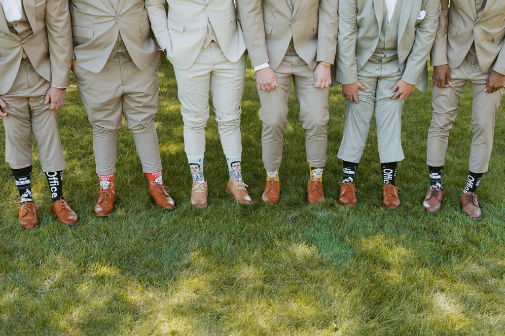 fun picture of the groom and his friends