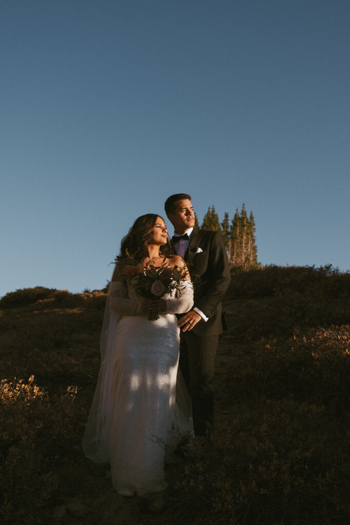 happy couple at their dream colorado elopement