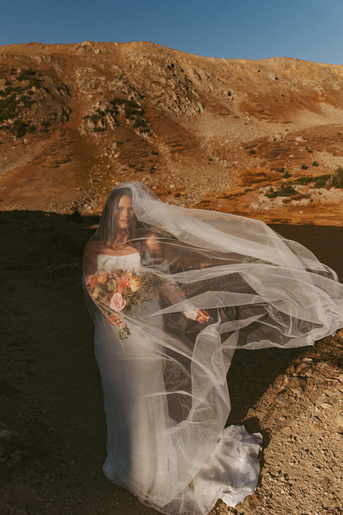 stunning portrait of the bride