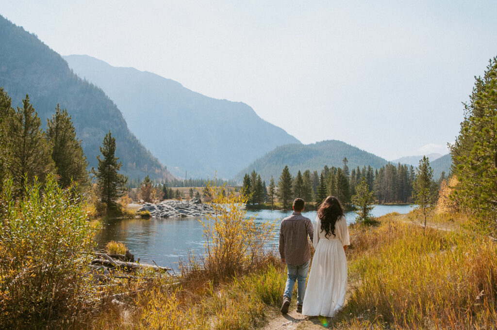 cute couple at their dream colorado elopement 