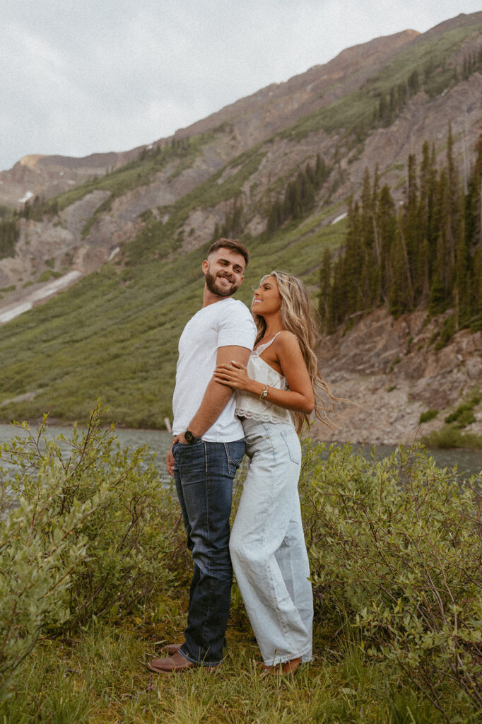 cute couple at their colorado photoshoot