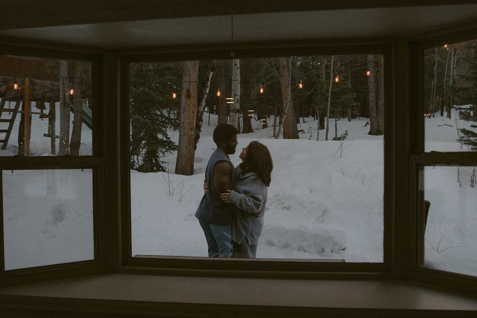 Karina & Marcus Cozy Couple Session in Evergreen, CO