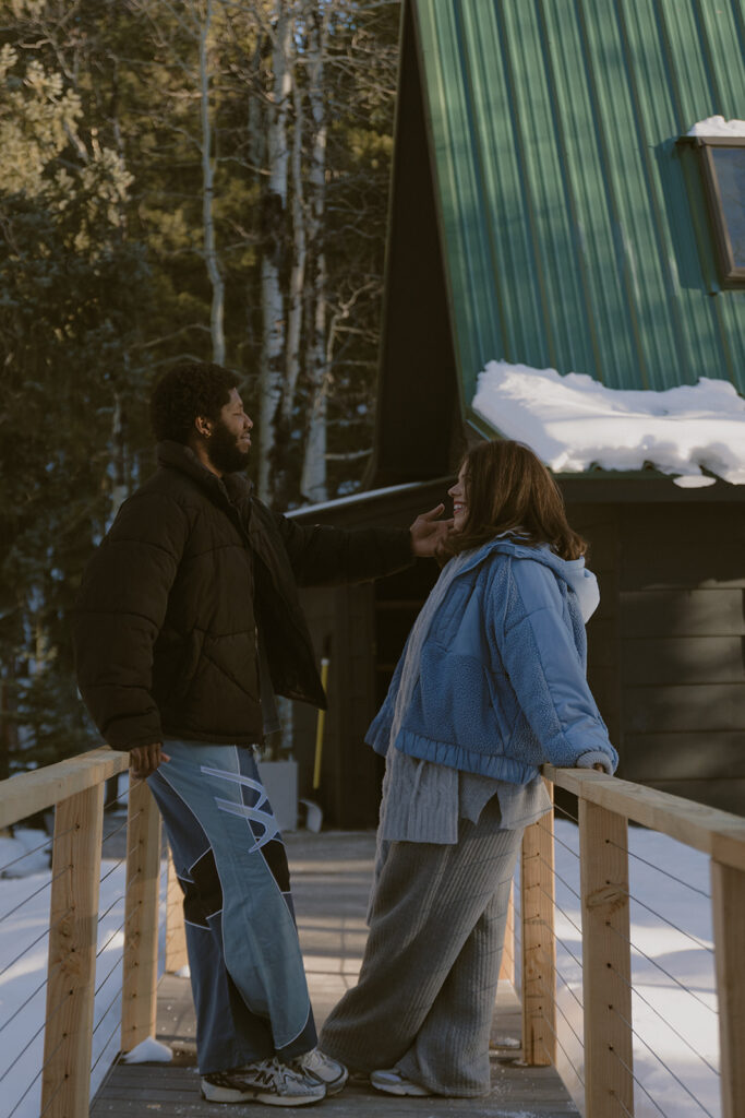 Karina & Marcus Cozy Couple Session in Evergreen, CO