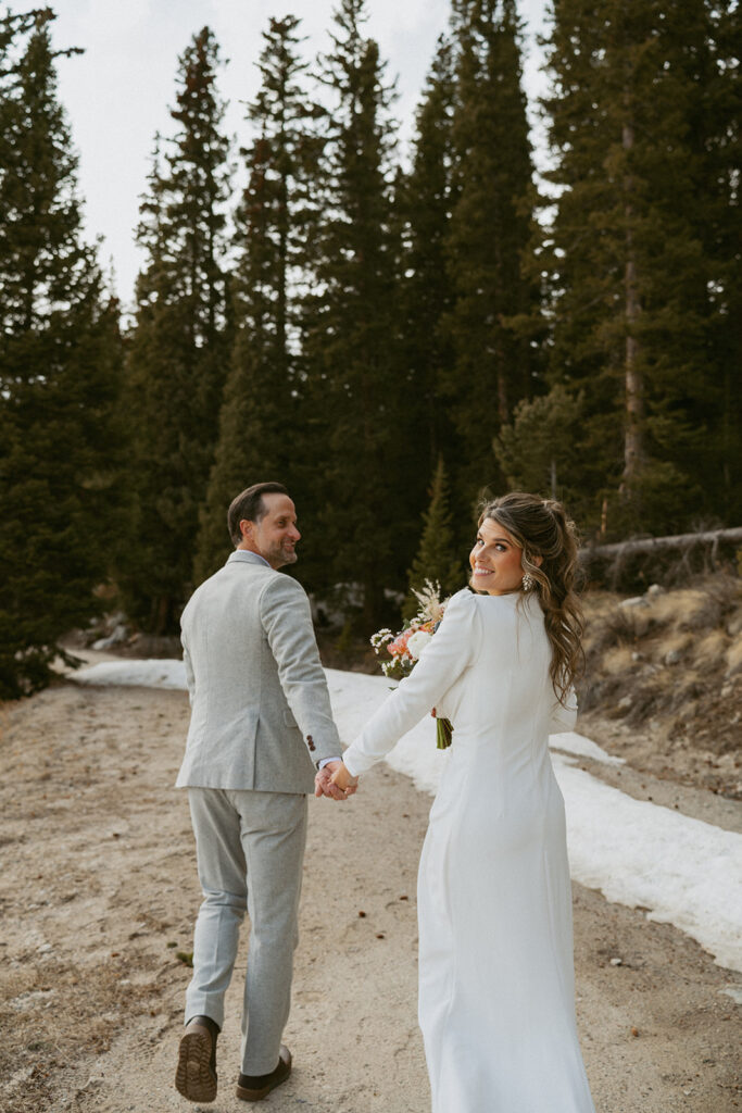 cute couple before heading to their ceremony 