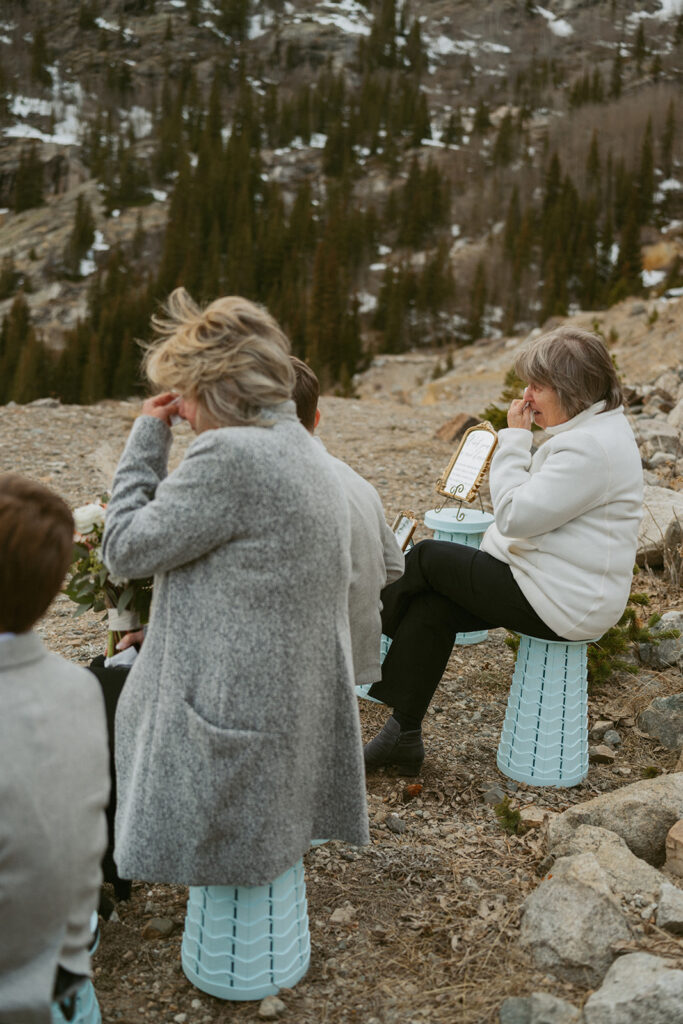 guests emotional at the ceremony