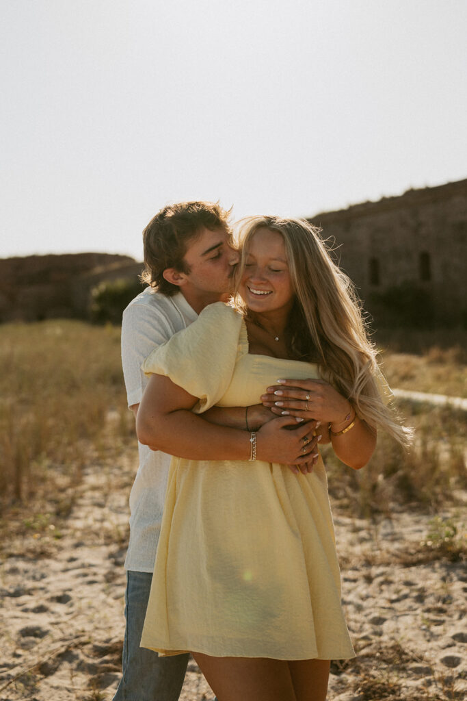 couple dancing at their sunrise session