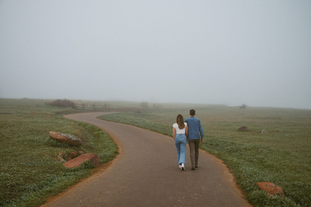 cute couple at their dream engagement photoshoot