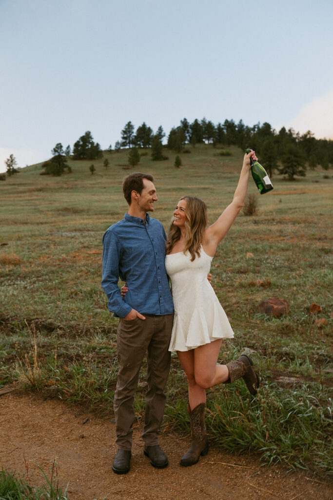This Engagement Session in Boulder Colorado Was a Little Chaotic and a Lot Perfect