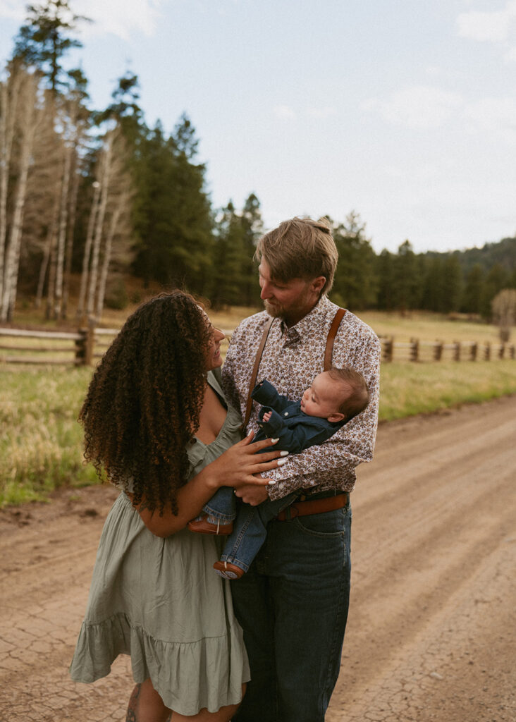cute family session in colorado