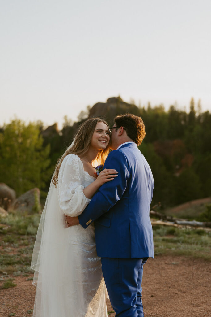 happy couple at their dream elopement
