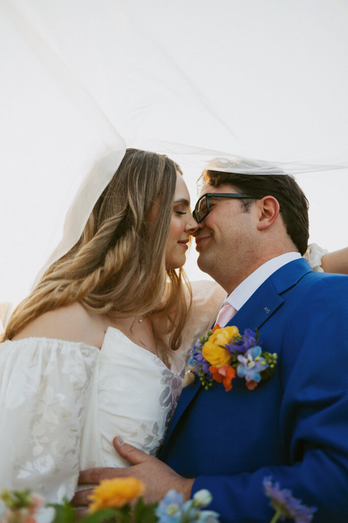 happy couple at their dream elopement