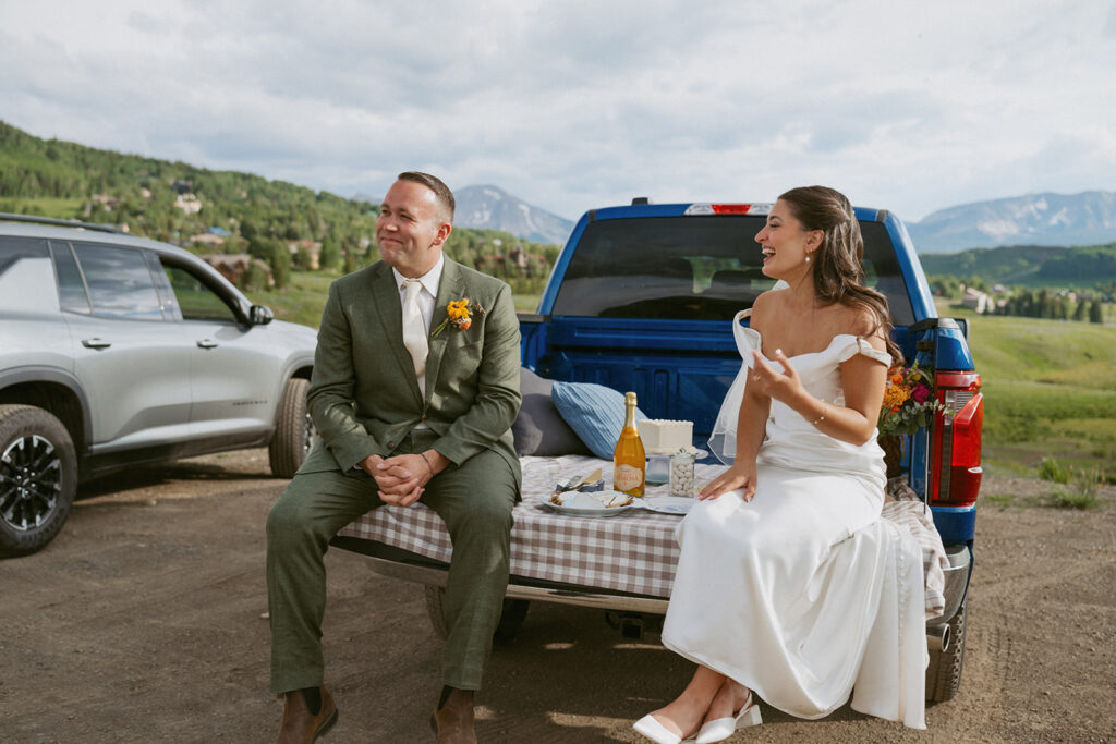 cute couple after their dream ceremony