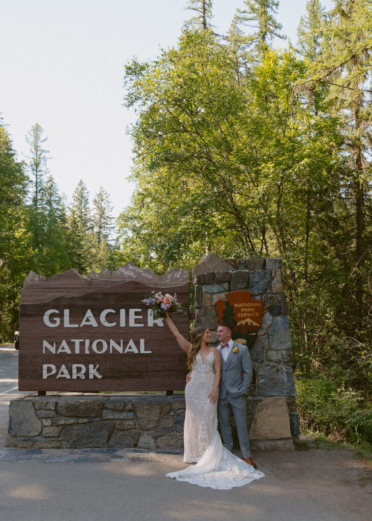 Cute picture of the newlyweds hugging