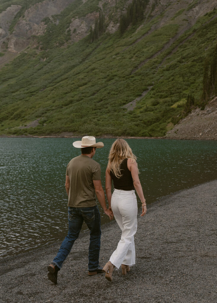 cute couple at their adventurous photoshoot
