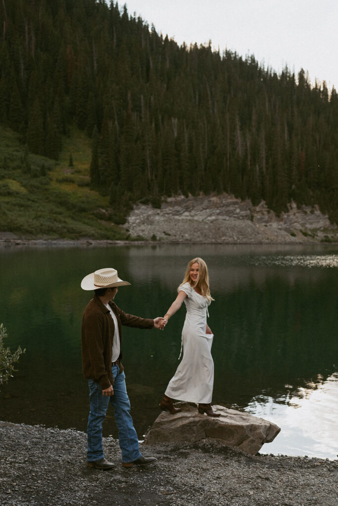 fun couple session at their dream photoshoot