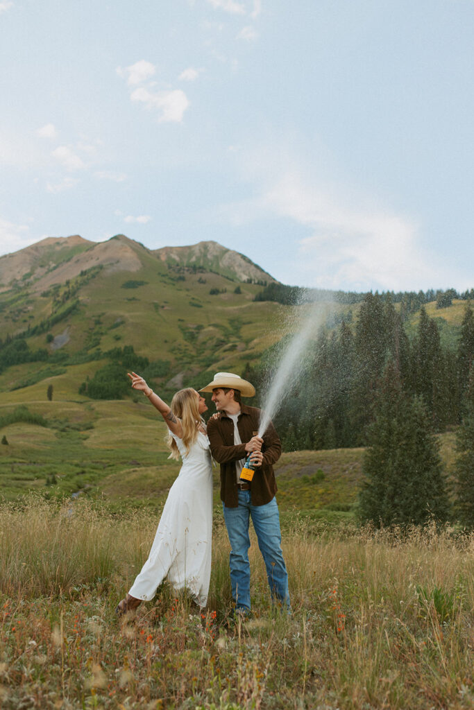 Romantic Crested Butte Engagement Photos at Gothic Road & Emerald Lake