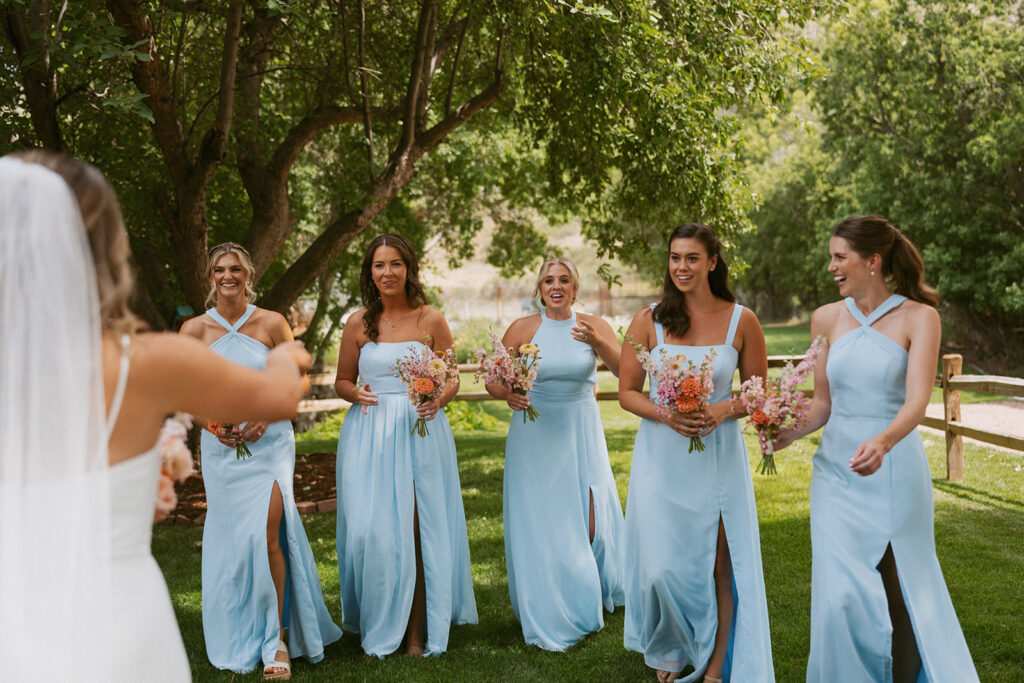 fun picture of the bride and her friends