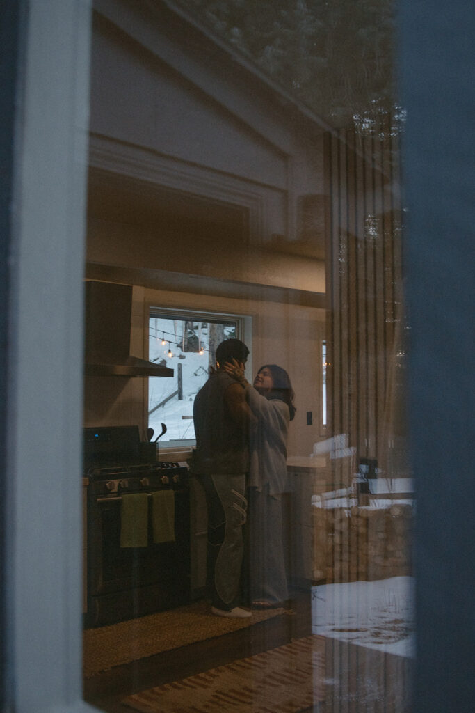 couple dancing during their winter session