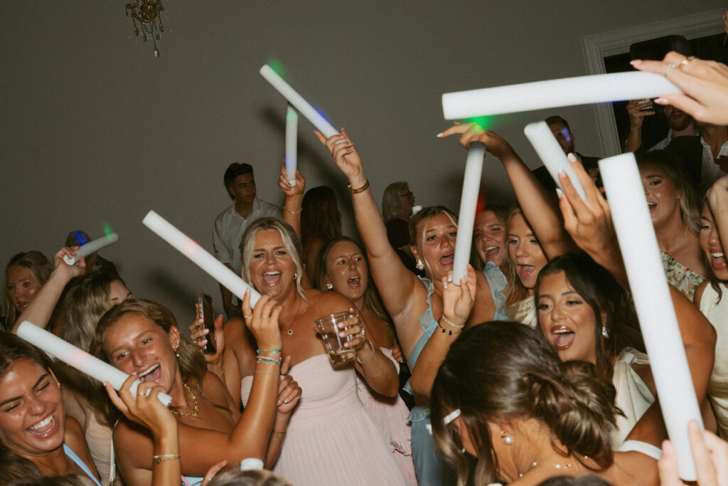 fun wedding reception party