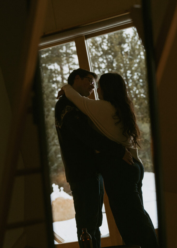 moody couple portraits in colorado