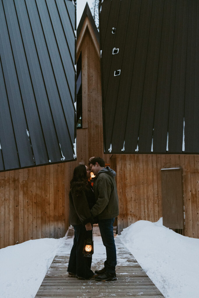 winter couple portraits