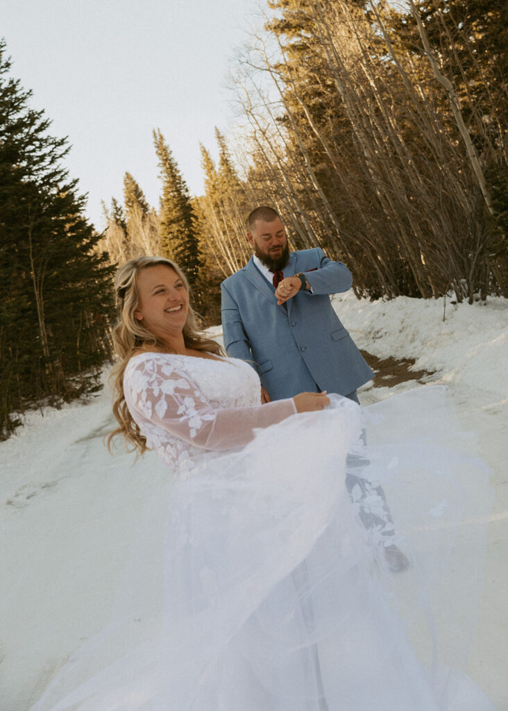 stunning bridal portraits in colorado