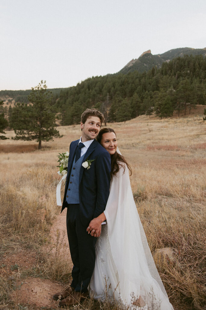bride and groom at their dream photoshoot