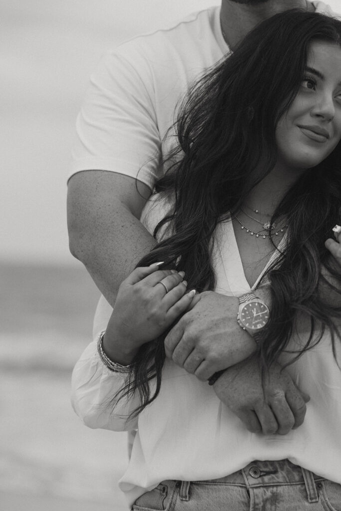 couple at their romantic photoshoot in st. augustine