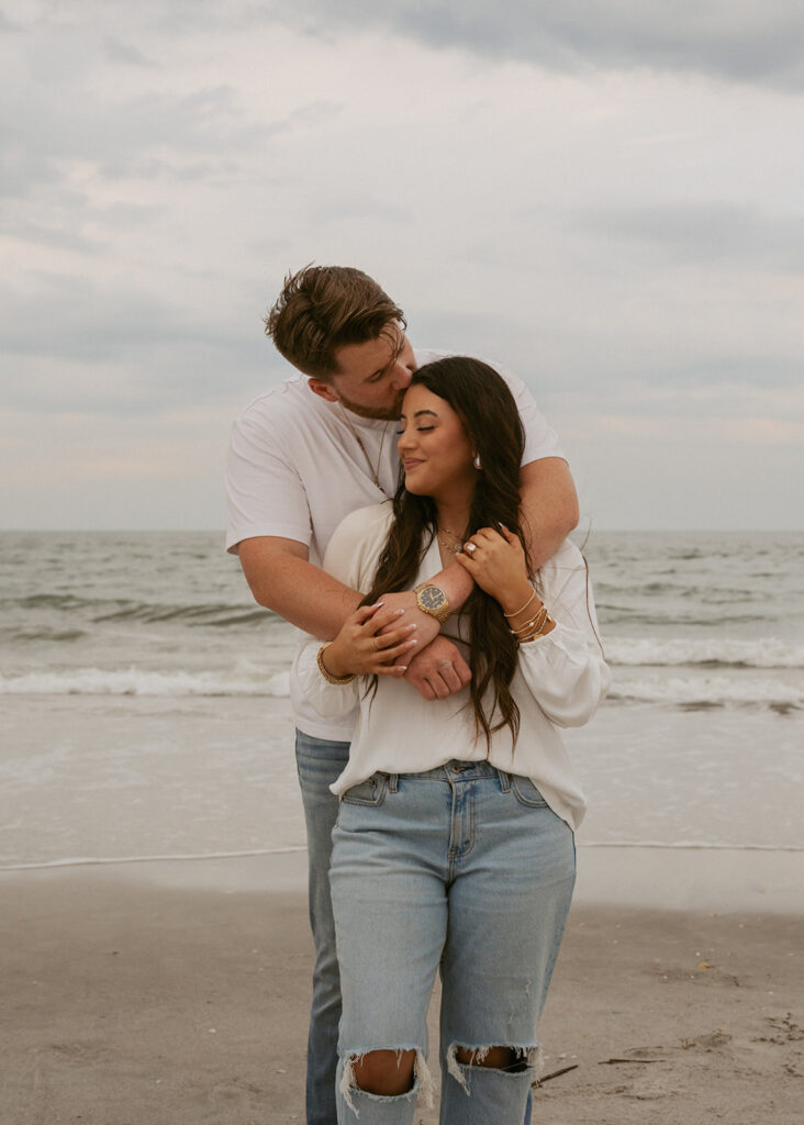 Romantic Vilano Beach Couples Photos on a Cloudy St. Augustine Evening