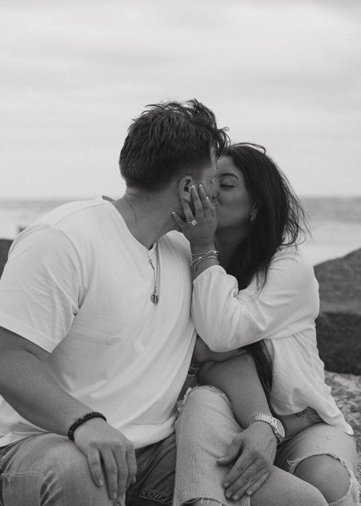 Romantic Vilano Beach Couples Photos on a Cloudy St. Augustine Evening