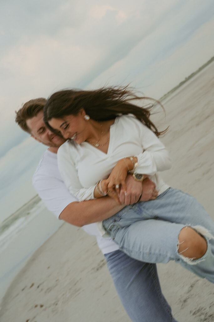 Romantic Vilano Beach Couples Photos on a Cloudy St. Augustine Evening