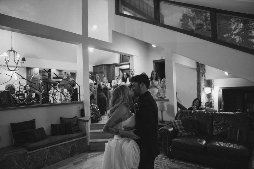 intimate colorado elopement reception
