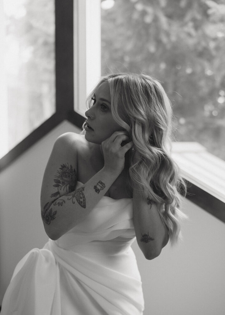 bride getting ready for her dream wedding day