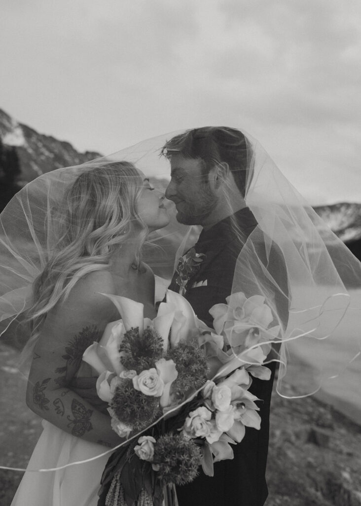 Lexi & Kyle’s Emotional Colorado Mountain Elopement Under Moody Skies