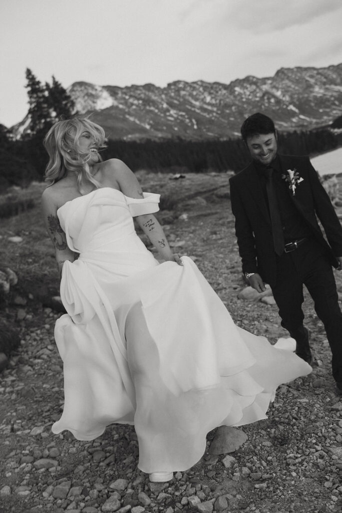romantic bridal portraits in colorado