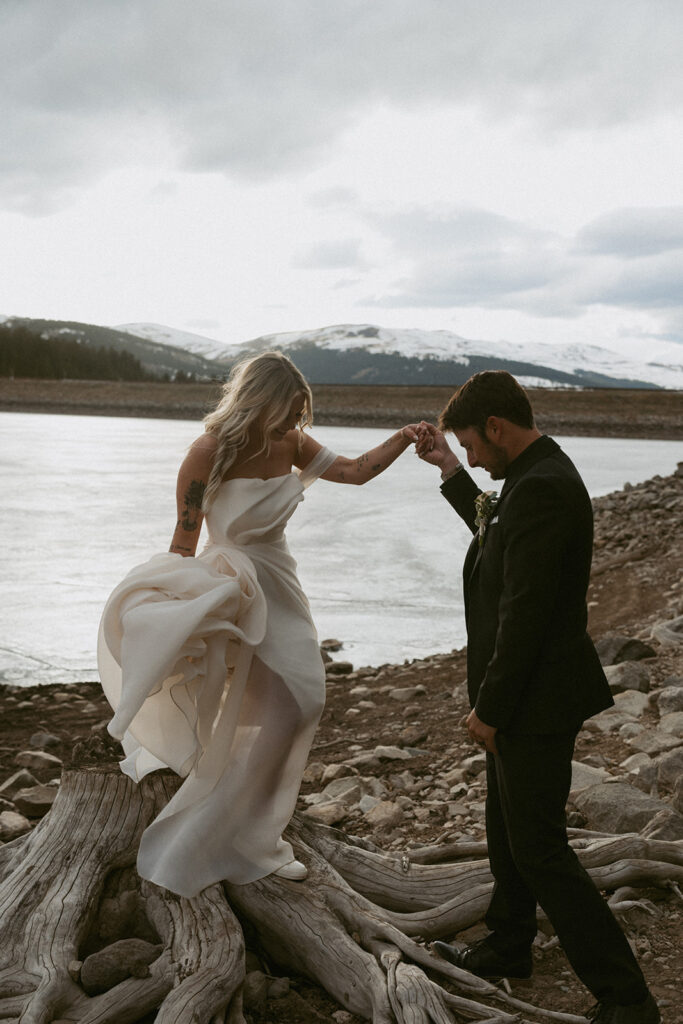 Lexi & Kyle’s Emotional Colorado Mountain Elopement Under Moody Skies