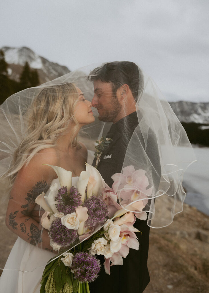 newlyweds at their dream photoshoot