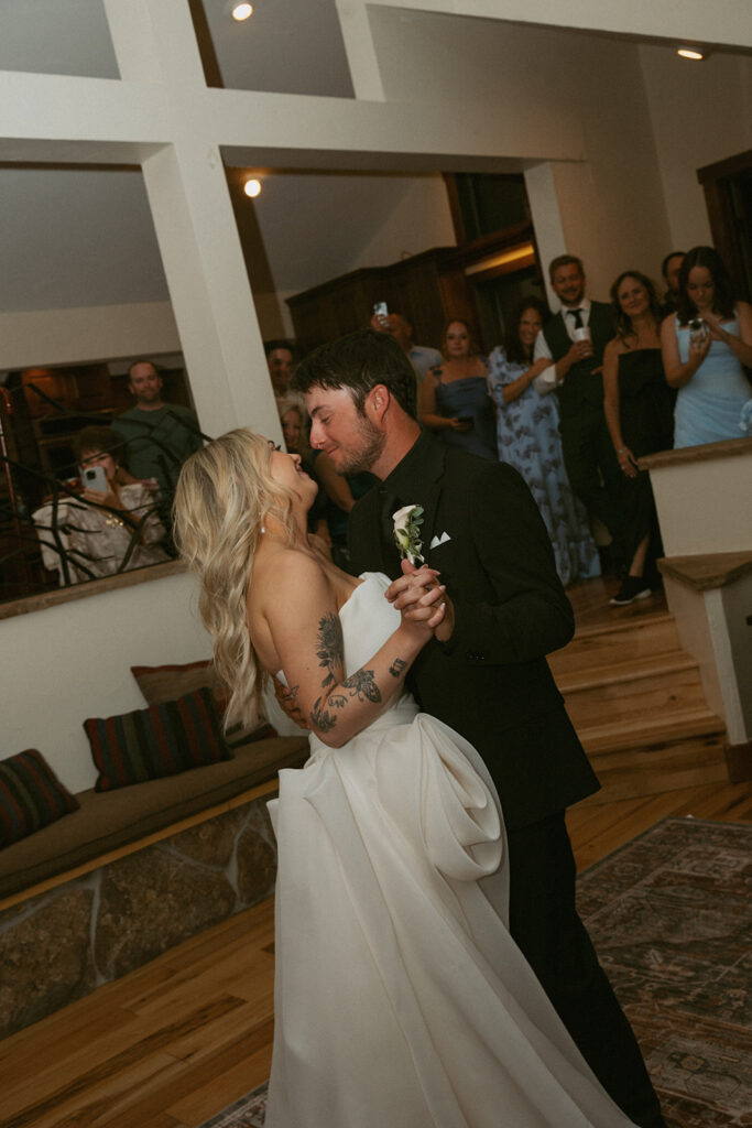 newlyweds at their first dance