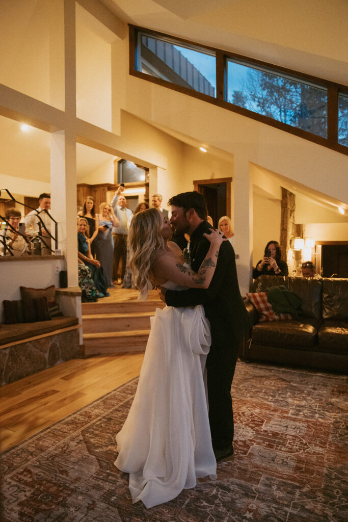 newly married couple at their dream elopement