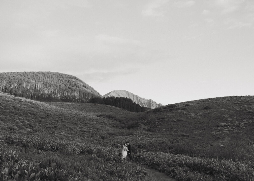timeless bridal portraits in crested butte