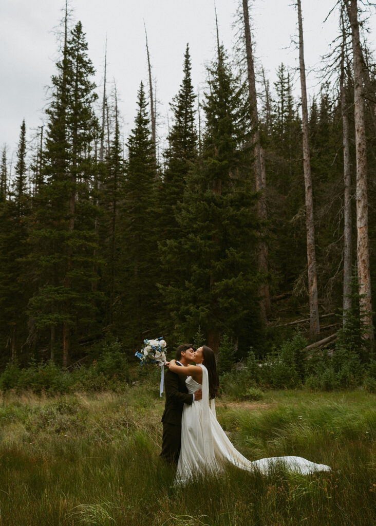 cute picture of the newlyweds hugging